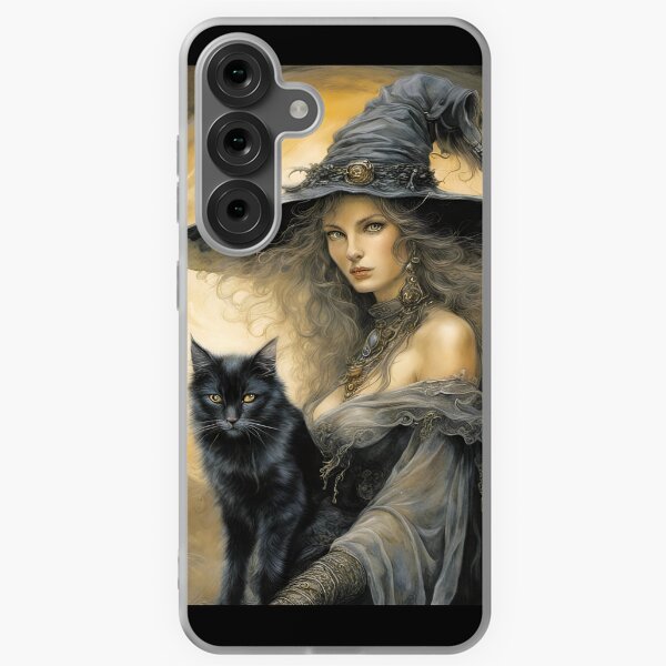 Item preview, Halloween witch and cats designed and sold by FineArtworld7.