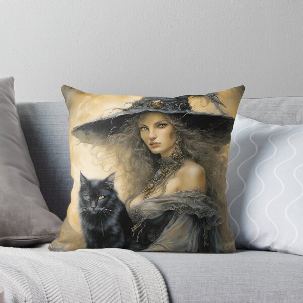 Item preview, Halloween witch and cats designed and sold by FineArtworld7.