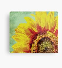 SUNFLOWER Pop Art Metal Print