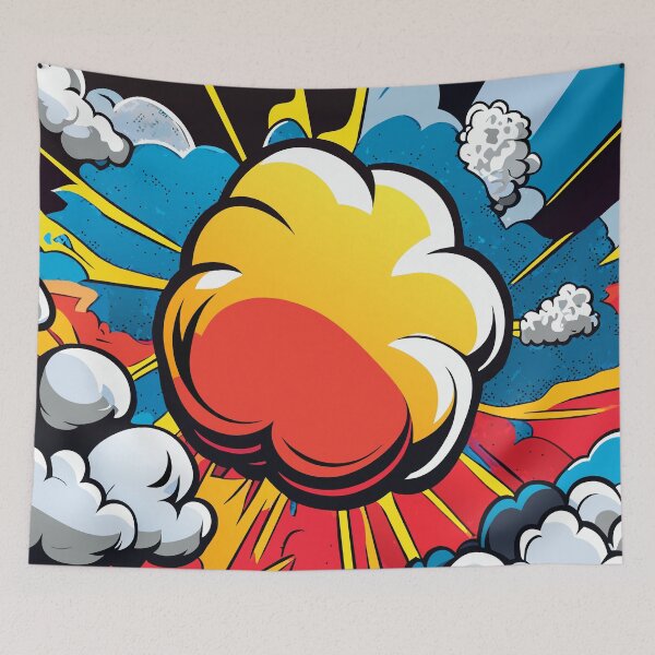 Item preview, Cloud Pop Art Sticker  designed and sold by jokereddog.