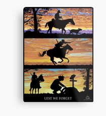 Australian Sunsets Lest we forget Metal Print