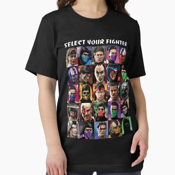Vista previa del artículo con la obra «Mortal Kombat selecciona tu luchador», diseñado y vendido por HoneyNutsGibso.