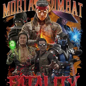 vintage Mortal Kombat 9 Fatality t-shirt XL MK1 arcade games play