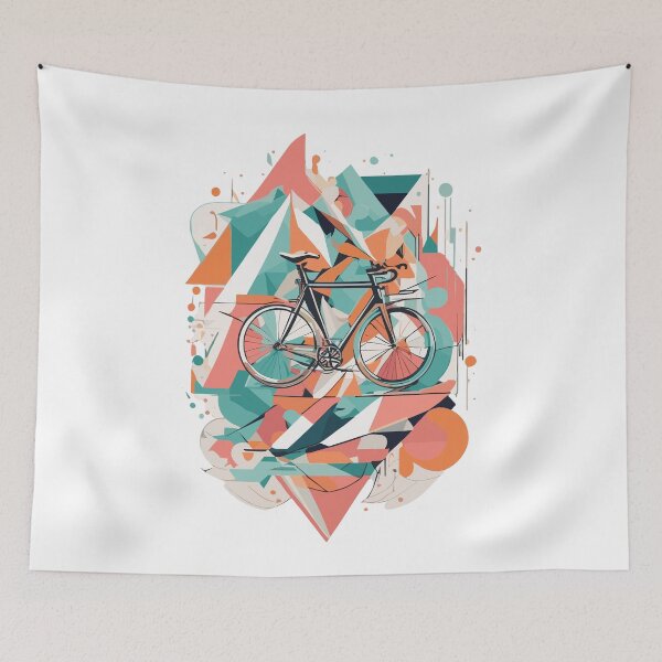 Item preview, Vibrant pastel color bicycle logo design designed and sold by Leivenaar.