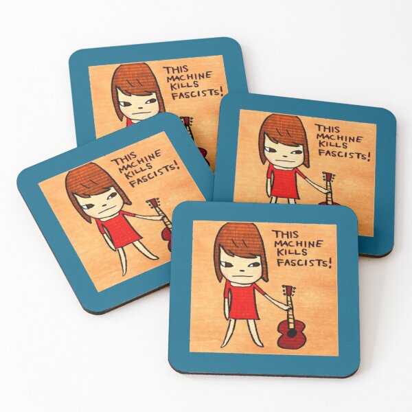 Item preview, yoshitomo nara - machine kills fascists   designed and sold by KelcieQuimby.