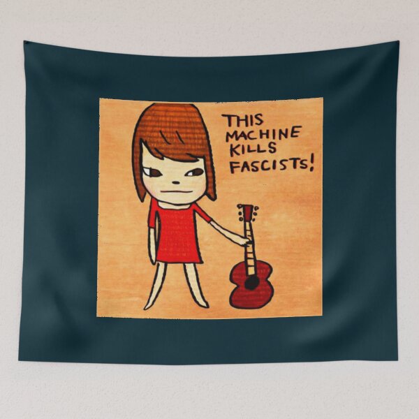 Item preview, yoshitomo nara - machine kills fascists   designed and sold by KelcieQuimby.