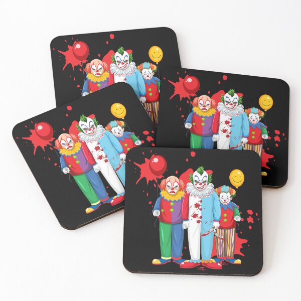 Item preview, Halloween of the three spooky clowns designed and sold by RetroNibylander.