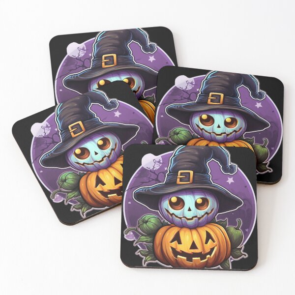 Item preview, Cute Halloween Purple Witch Pumpkin  designed and sold by UniqueDesignOK.