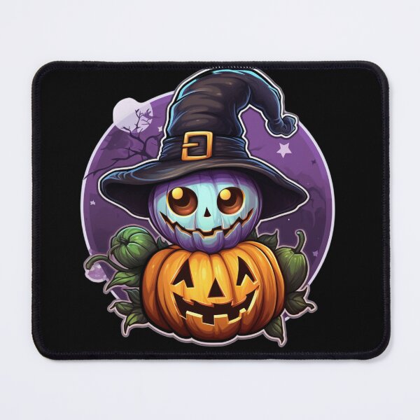 Item preview, Cute Halloween Purple Witch Pumpkin designed and sold by UniqueDesignOK.