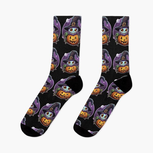 Item preview, Cute Halloween Purple Witch Pumpkin  designed and sold by UniqueDesignOK.