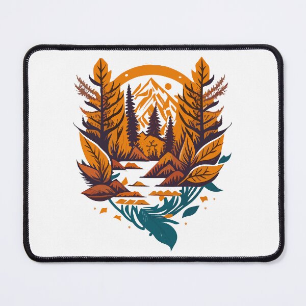 Item preview, Autumn leafy warm hiking, camping outdoors design designed and sold by Leivenaar.