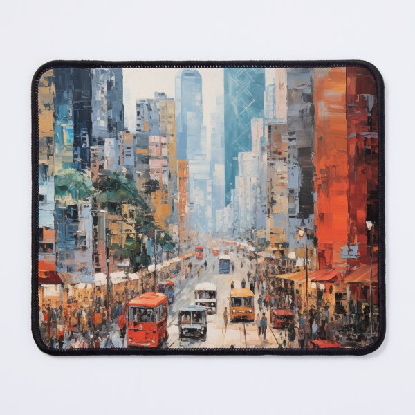 Item preview, An Impressionist Painting of Hong Kong - China designed and sold by StudioRedKoala.