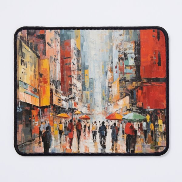 Item preview, An Impressionist Painting of Hong Kong - China designed and sold by StudioRedKoala.