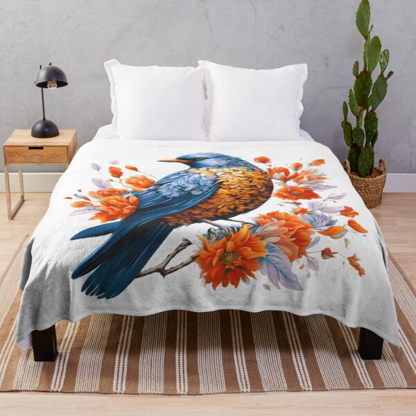 Item preview, El pájaro azul de pecho rojo designed and sold by PictureNZ.