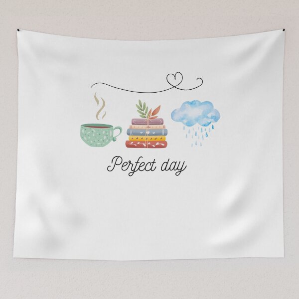 Item preview, Perfect Rainy Day with Coffee and Good Books designed and sold by MattAlexDesign.