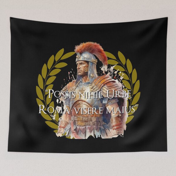 Item preview, Roman Legionary Ode to Rome Quote designed and sold by AgeOfHeroes.