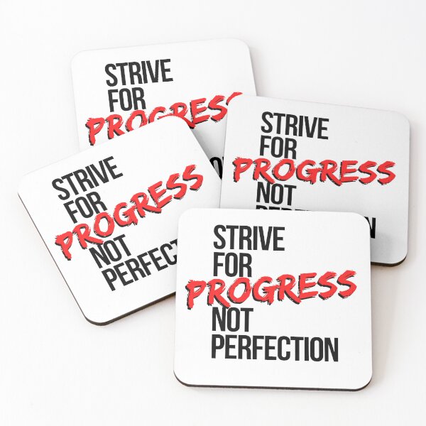 Item preview, Strive For Progress Not Perfection - Motivational Mindset designed and sold by CWolff.