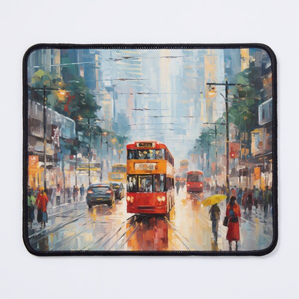 Item preview, An Impressionist Painting of Hong Kong - China designed and sold by StudioRedKoala.
