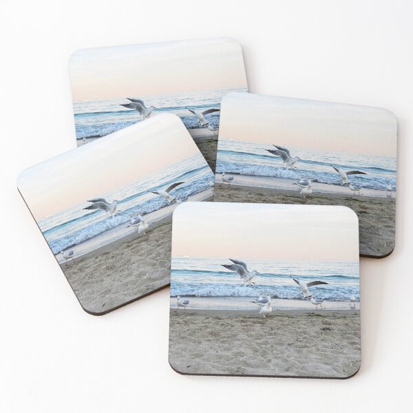 Item preview, Seagulls sit on the beach designed and sold by taya-stdnk.