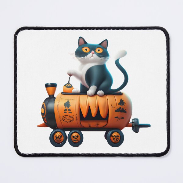 Item preview, Cat on the train designed and sold by SabyDigitalArt.