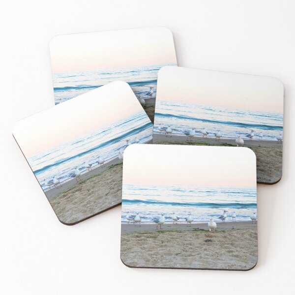 Item preview, Seagulls sit on the beach designed and sold by taya-stdnk.
