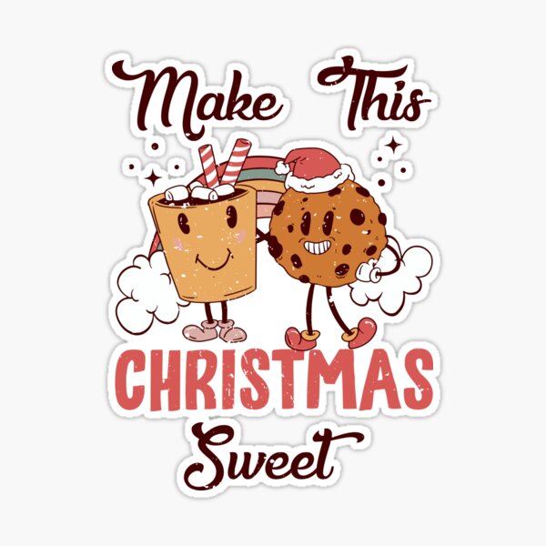 Make this Christmas sweet! - cute retro vintage christmas print