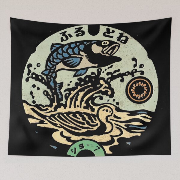 Item preview, Fish and Duck on Manhoel in Japan - Color designed and sold by mattraski.