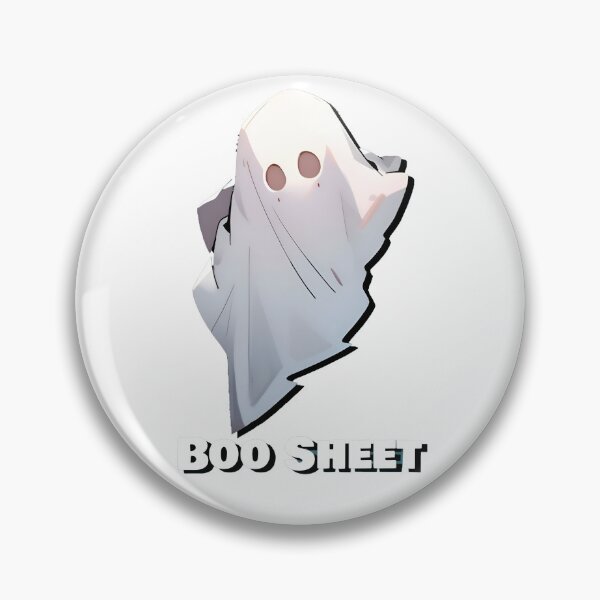 Item preview, Boo Sheet Diagonal White Ghost Sheet Halloween Shirt and Laptop Sticker Design by Zeesdesign on Redbubble designed and sold by ZEESDESIGN.