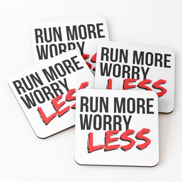 Item preview, Run More Worry Less - Motivational Mindset designed and sold by CWolff.