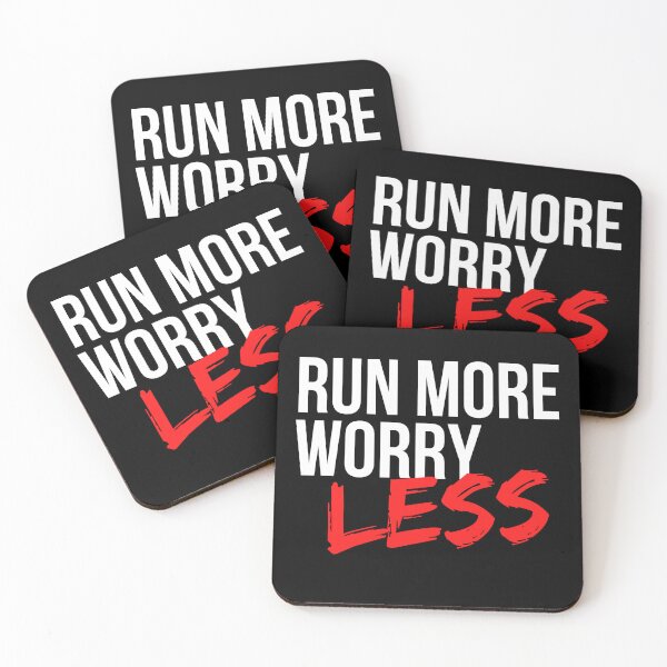 Item preview, Run More Worry Less - Motivational Mindset designed and sold by CWolff.