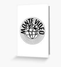 Monte Video VHS video logo Greeting Card
