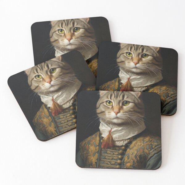 Item preview, Renaissance Cat with human Clothes designed and sold by VisionDuke.