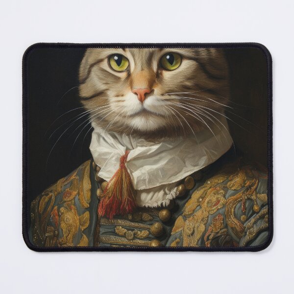 Item preview, Renaissance Cat with human Clothes designed and sold by VisionDuke.