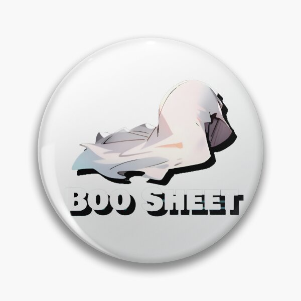 Item preview, Copy of Boo Sheet Diagonal White Ghost Sheet Halloween Shirt and Laptop Sticker Design by Zeesdesign on Redbubble designed and sold by ZEESDESIGN.