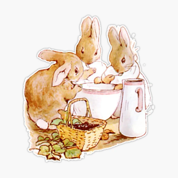 Sticker for Sale avec l'œuvre « Les aventures de Peter Rabbit