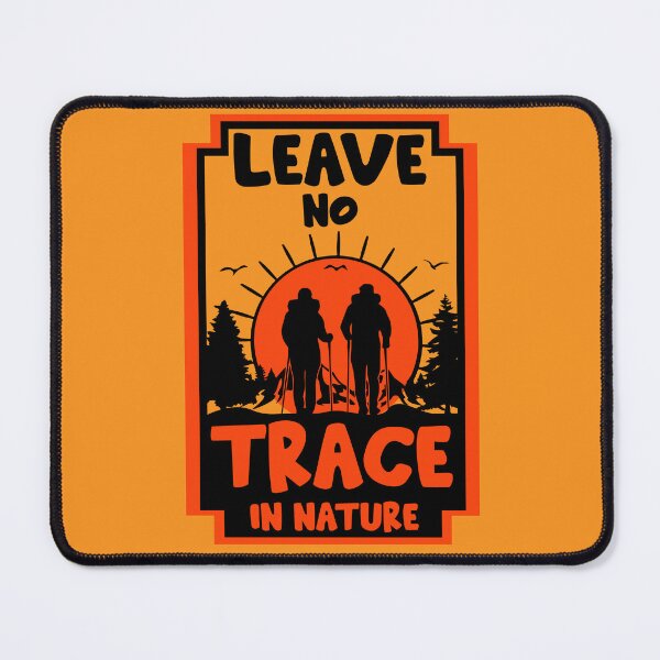 Aperçu de l'œuvre  Affiche Leave No Trace - Wilderness Bushcraft - Alaskasan Nature- Parcs nationaux - Love Nature créée et vendue par happygiftideas.