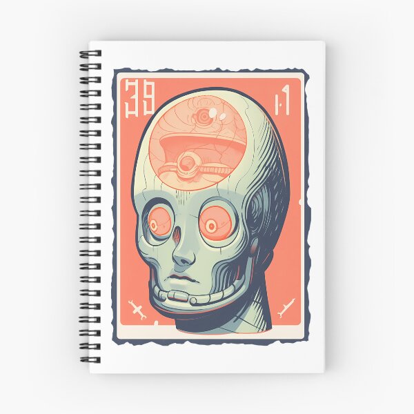 Item preview, Soviet Space Program- Alien Skull Stamp 5 designed and sold by octoboobs.