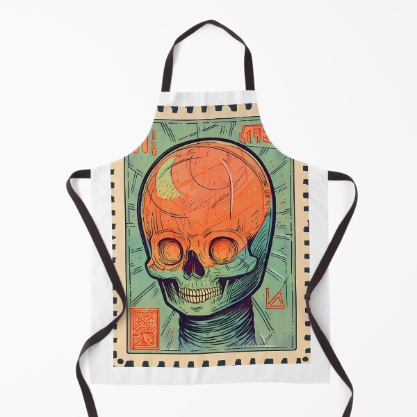 Item preview, Soviet Space Program- Alien Skull Stamp 6 designed and sold by octoboobs.
