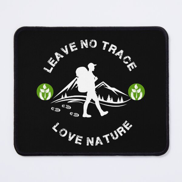 Aperçu de l'œuvre Ne laissez aucune trace - Aimez la nature - Aimez la pêche - Aimez le camping - Respectez la nature - Aimez la vie créée et vendue par happygiftideas.
