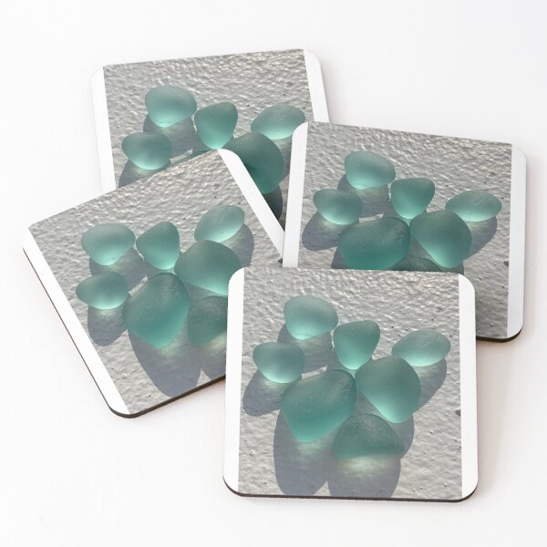 Item preview, Aqua blue seaglass jellybeans designed and sold by Jums-Med.