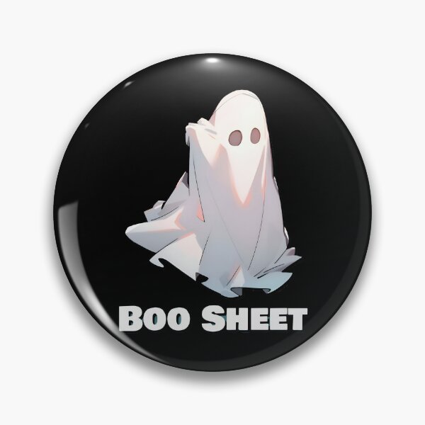Item preview, Copy of Boo Sheet Diagonal White Ghost Sheet Halloween Shirt and Laptop Sticker Design by Zeesdesign on Redbubble designed and sold by ZEESDESIGN.