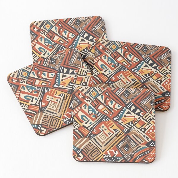 Item preview, African-Inspired Tribal Ethnic Seamless Pattern designed and sold by Furahisha.