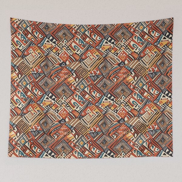 Item preview, African-Inspired Tribal Ethnic Seamless Pattern designed and sold by Furahisha.
