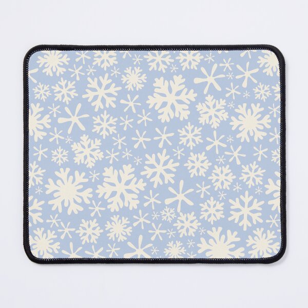 Item preview, boho snowflakes pastel blue and cream vintage christmas winter holidays designed and sold by blomastudios.