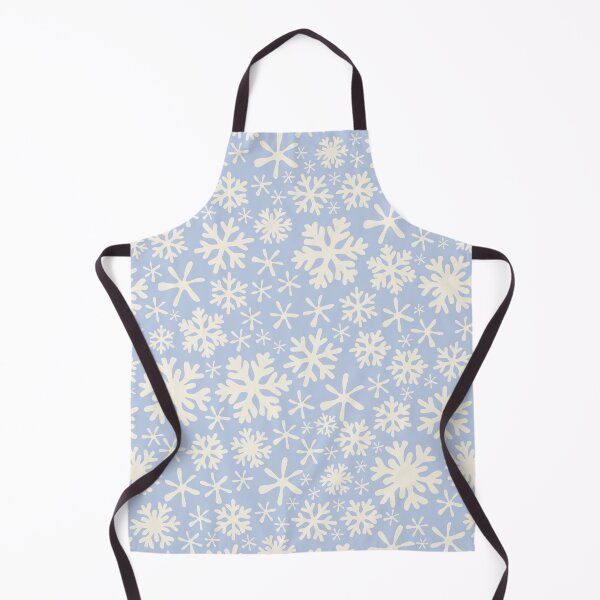 Item preview, boho snowflakes pastel blue and cream vintage christmas winter holidays designed and sold by blomastudios.