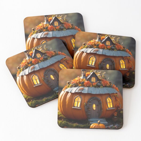 Item preview, Fairy pumpkin house - Halloween Fall Autumn designed and sold by DreamlifeBackgrounds.
