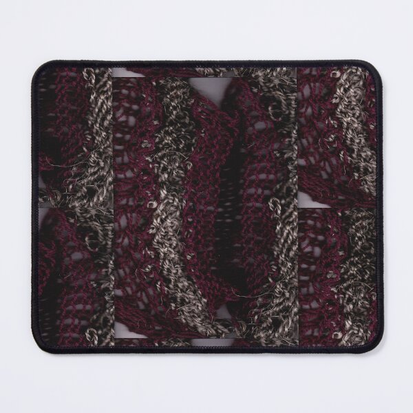 Item preview, knitted background from natural brown and purple twine designed and sold by colorfulglee.