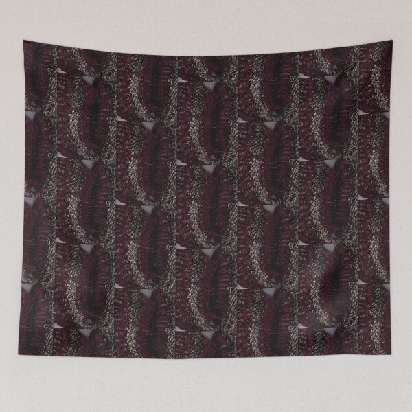 Item preview, knitted background from natural brown and purple twine designed and sold by colorfulglee.