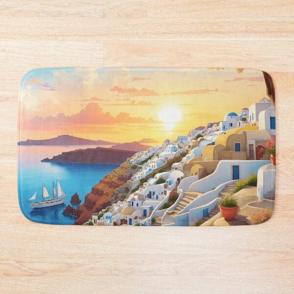 Item preview, Santorini Magic Hour designed and sold by canvasriddle.