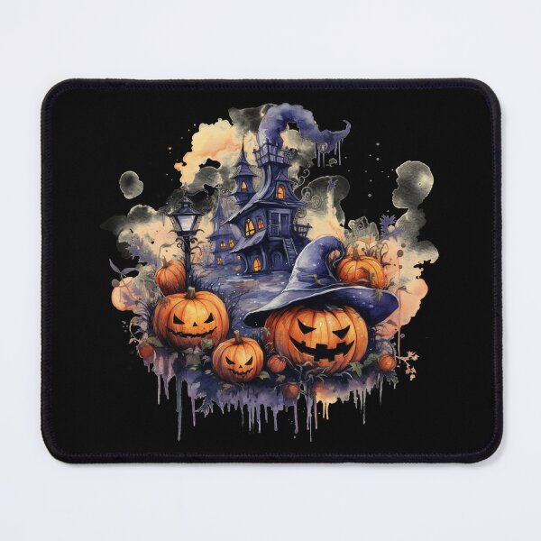 Item preview, Scary Halloween Castle Watercolor Style designed and sold by AnnaMDesign.